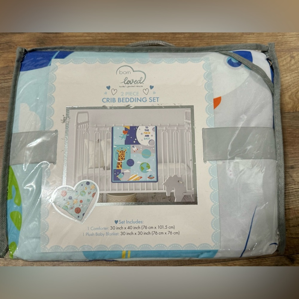 Born Loved 2-Piece Crib Bedding Set